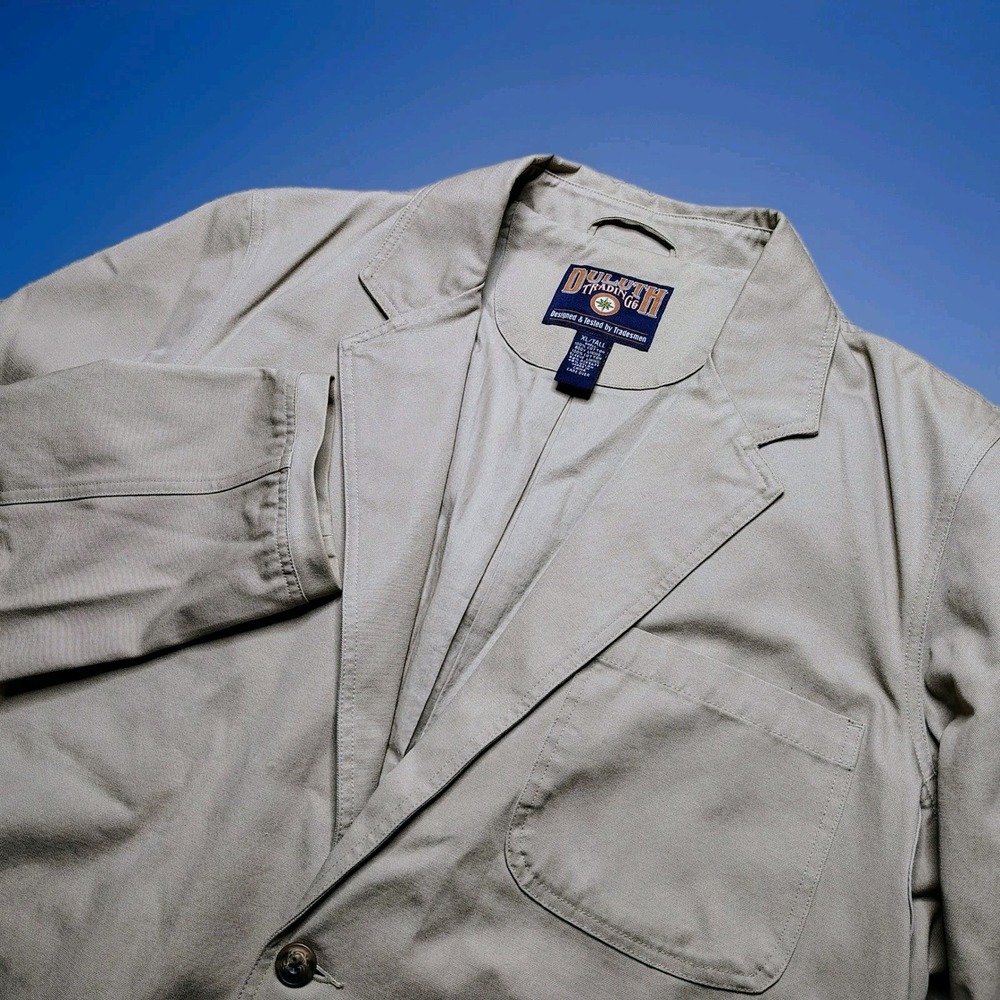 Duluth Trading Co Men's Fire Hose Presentation Blazer/Jacket Size XL Tall Canvas